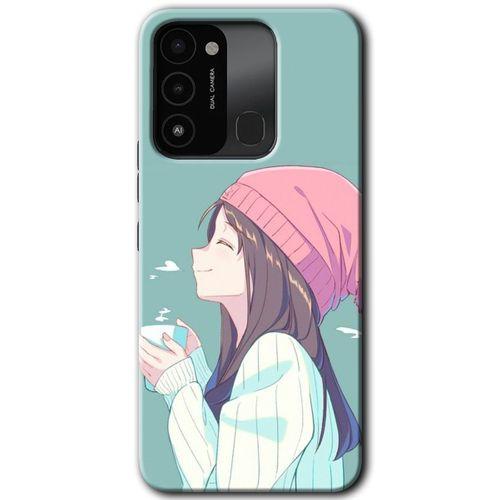 Tecno Spark 8C Kılıf HD Desen Baskılı Arka Kapak - Happy Girl