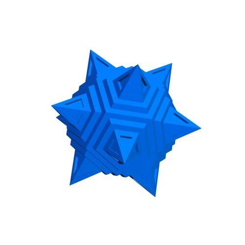 Heykel Dokuya Sahip Yıldızlı Dodekahedron 1 3D Baskı (Bu ürün Sadece Plastik parçadır - Almadan Önce Soru Sorabilirsiniz)