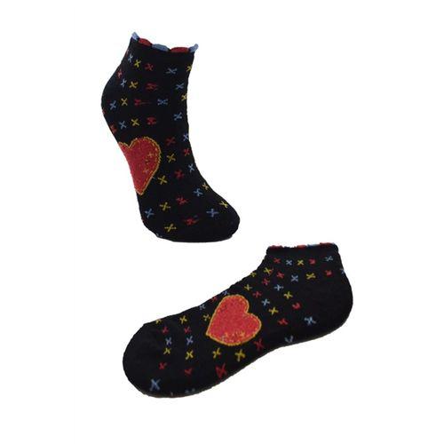 Havlu Patik Çorap Kadın Desenli Pamuk