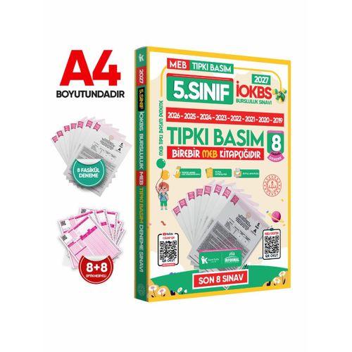 2027 5 Sınıf İOKBS-BURSLULUK Çıkmış Soru Tıpkı Basım 8li Deneme Paketi PDF/Video Çözümlü Türkiye Gen
