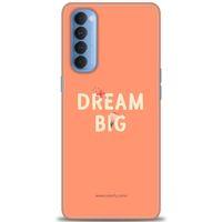 Oppo Reno 4 Pro Kılıf HD Baskılı Kılıf - Dream Big + Tam Ekran Koruyucu