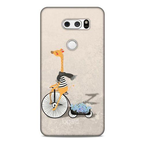 LG K50S Kılıf FunnyMaX (17) Tasarım Kılıf Bej Zürafa