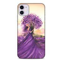 Y.Liva-2021 Özel Seri Lavanta Apple Iphone 11 Kılıf Silikon Kapak