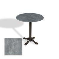 Dockers Çipa Döküm Ayak Yuvarlak Masa Çap 90cm - (Werzalit, Wermodin ve Allzalit Tabla) - Light Temperado