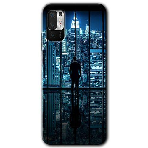 Potkal Hediye Fabrikası Xiaomi Redmi Note 10 5G Kılıf HD Desen Baskılı Arka Kapak - Şehir Manzarası