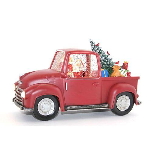 Araba Tasarımlı Işıklı Müzikli Noel Baba Kar Küresi