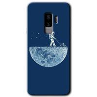 Galaxy S9 Plus Kılıf HD Desen Baskılı Arka Kapak - Uzay İşçisi