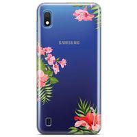 Samsung Galaxy A10 Kılıf Apocynaceae Arka Kapak Koruma Desenli Full Koruyucu