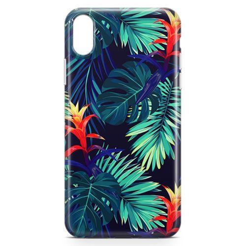 Apple iPhone XR Kılıf Pasifik Yapraklar Arka Kapak Koruma Desenli Full Koruyucu