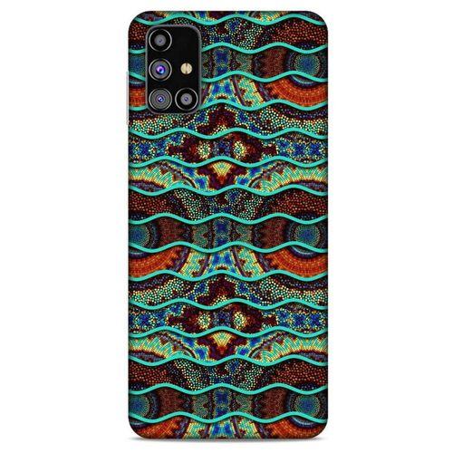Samsung Galaxy M31s Kılıf Baskılı Özel Seri Taşlı (38) Neo Hybrid Kılıf