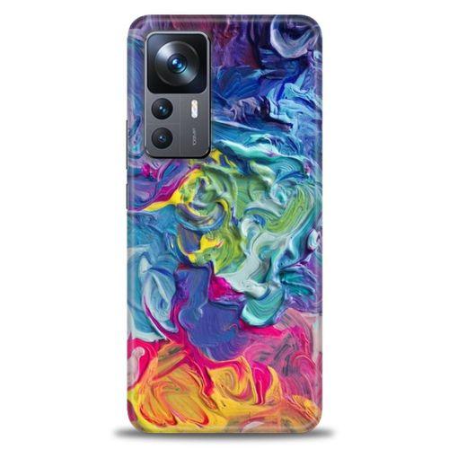 Xiaomi Mi 12T Pro Kılıf HD Baskılı Kılıf - Colors + Tam Ekran Koruyucu