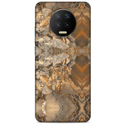 Lopard İnfinix Note 7 Uyumlu Kılıf Mermer Desenli (8) Baskılı Kılıf
