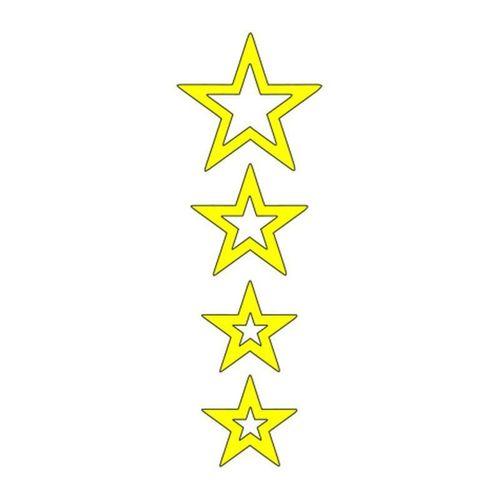 SEVGENT Cg Sarı Yıldızlı Çamurluk Üst Sticker