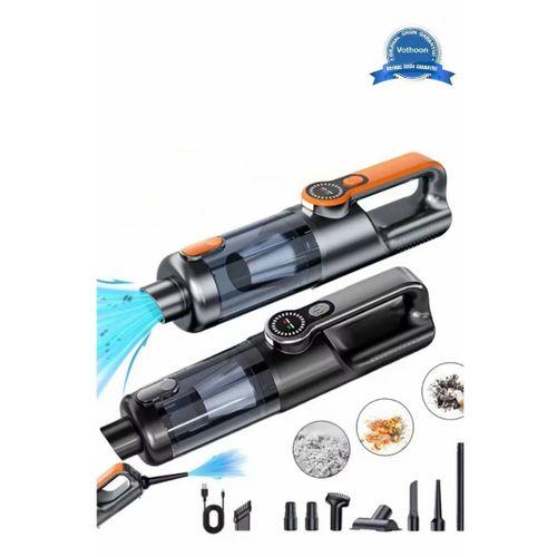 Işıklı Araç Süpürgesi Kablosuz 22.000 Pascal Çekim Gücü Vakum Ve Üfleme 2in1 10başlık Metal Filtreli