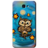 MRCİLETİSİM MRCİLETİSİM Samsung Galaxy J7 Prime 2 Kılıf HD Desen Baskılı Arka Kapak + Temperli Cam - Owl Bird Stars