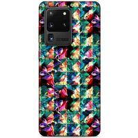 Samsung Galaxy S20 Ultra Kılıf Kelebek Etkisi (17) Tasarım Kılıf Turkuaz Yeşil
