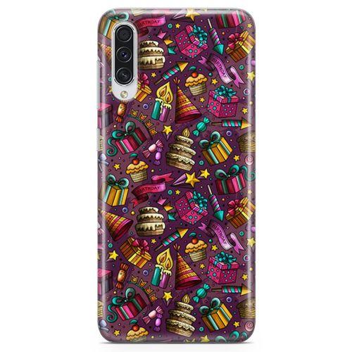 Samsung Galaxy A50s Kılıf Parti Malzemeleri Doodle Arka Kapak Koruma Desenli Full Koruyucu
