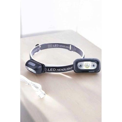 Kafa Lambası Kamp Lambası Sensörlü Şarjlı Ayarlanabilir