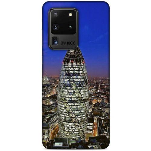 Samsung Galaxy S20 Ultra Kılıf Dünya Mimarisi (34) Slim Armor Kılıf Mary Axe Londra
