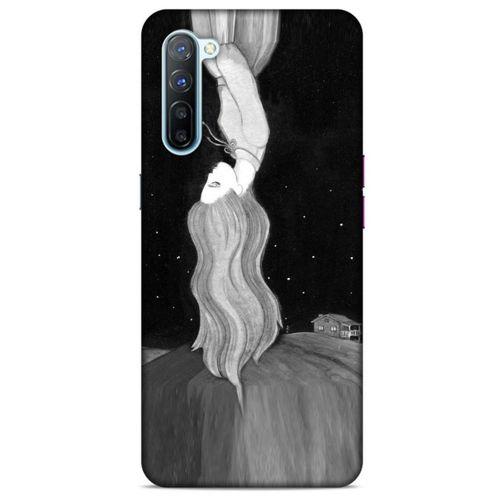 Oppo Reno 3 Kılıf Depresyon (24) Darbe Emici Kılıf Kahve Sarı