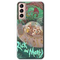 MRCİLETİSİM Samsung Galaxy S21 Plus Kılıf HD Desen Baskılı Arka Kapak + Temperli Cam - Bad Breaking