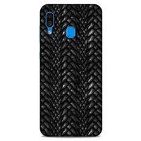 Samsung Galaxy A30 Kılıf Dragons (2) Kabı Ejderha Deri Siyah