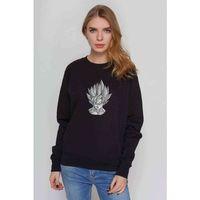 Dragon Ball Baskılı Siyah Kadın Sweatshirt