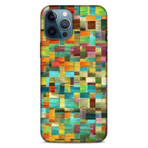 Lopard Apple iPhone 12 Pro Max Uyumlu Kılıf Soyut Sanat (50) Desenli Shockproof Kılıf