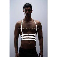 Reflektörlü (karanlıkta Parlayan) Erkek  Göğüs Harness, Parti Aksesuar, Clubwear - Brfm17