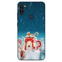 Samsung Galaxy M11 Kılıf Snowix (13) Silikon Kap Kırmızı
