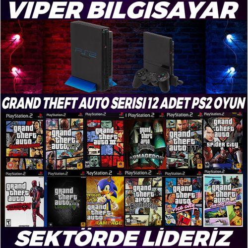 MUHTEŞEM GRAND THEFT AUTO SERİSİ 12 ADET PS2 OYUN