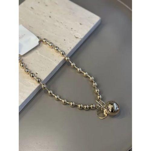 Metal Top Kolye - Altın