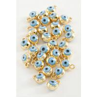 Nazar Tek Kulplu Mineli Bileklik ve Kolye Ucu Aparatı 1 Adet