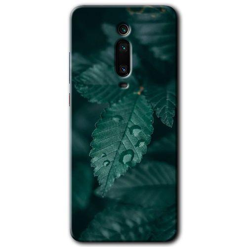 Xiaomi Mi 9T HD Baskılı Kılıf + 9D Tam Ekran Koruyucu - Yağmurlu Yaprak