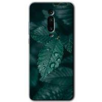 Xiaomi Mi 9T HD Baskılı Kılıf + 9D Tam Ekran Koruyucu - Yağmurlu Yaprak