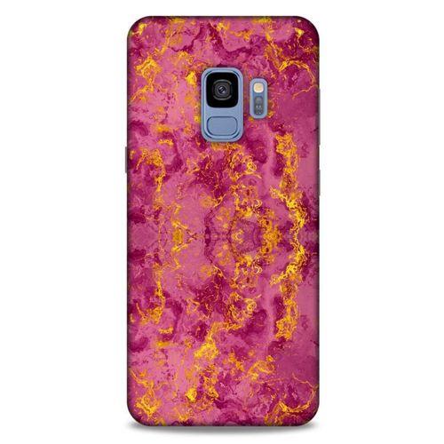 Mermer Desenli (35) Tema Fit Design Kılıf Burgonya Samsung Galaxy S9 Kılıf