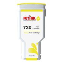 Feyink® HP 730 Yellow (Y) Orijinal Mürekkep Dolumlu Feyink Kartuş 300 ml Sarı