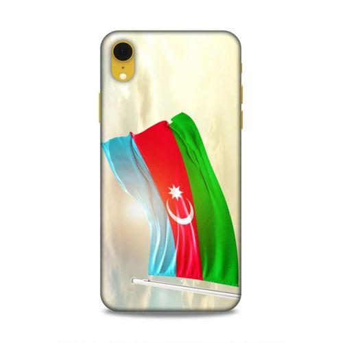 Apple iPhone XR Uyumlu Kılıf Azarbaijan (7) Telefon Kılıfı Gökyüzü Bayrak