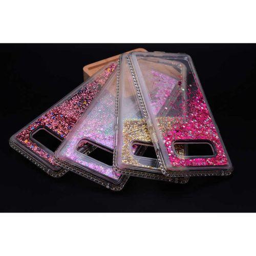 Galaxy Note 8 Kılıf Zore Sıralı Taşlı Sıvılı Silikon