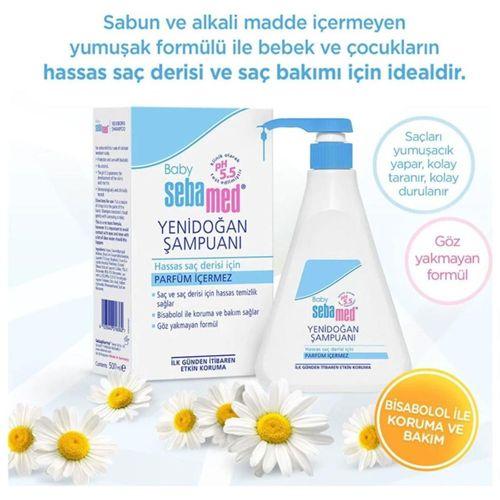 Sebamed Baby pH 5.5 Bisabolol İçerikli Koruma ve Bakım Sağlayan Yenidoğan Bebek Şampuanı 500 ml