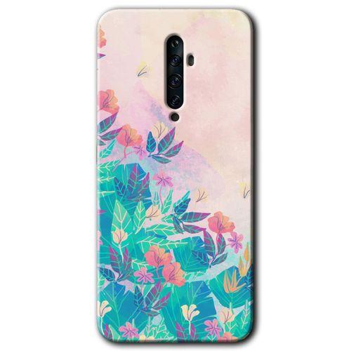 OPPO Oppo Reno 2z Kılıf HD Desen Baskılı Arka Kapak - Çizim Yapraklar