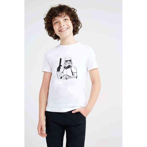 Darth Vader St2 Baskılı Unisex Çocuk Beyaz t-shirt