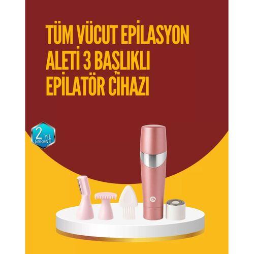 Acısız Ve Hassas Tüy Temizleme Cihazı – 3 Başlıklı
