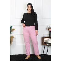 Kadın Büyük Beden Pembe Tek Alt Pijama