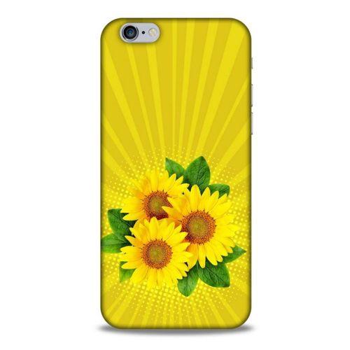 Lopard Apple Iphone 6 Uyumlu Kılıf Bahar (16) Kalın Kılıf Ayçiçek