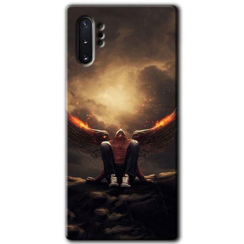 Potkal Hediye Fabrikası Samsung Galaxy Note 10 Plus HD Baskılı Kılıf + 9D Tam Ekran Koruyucu - Wings of Power