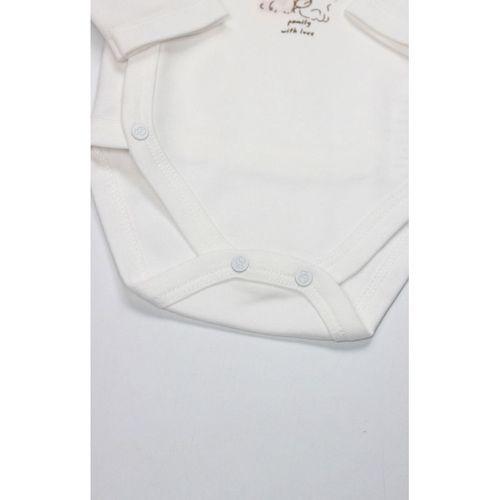 Bistyle Bistyle Kruvaze Body Uzun Kol Love You Family 17146 Pudra