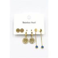 6'lı Set Küpe - Altın