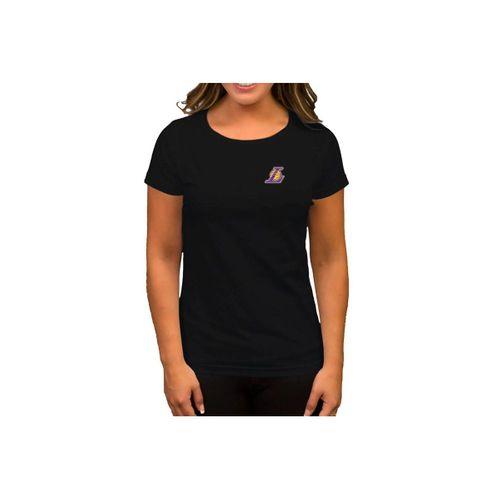 Los Angeles Lakers Logo Siyah Kadın Tişört