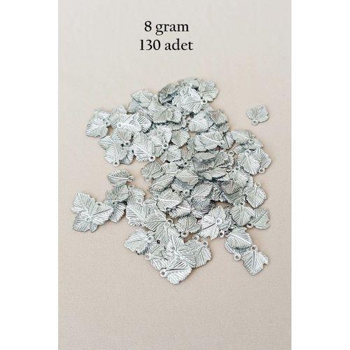 Oya Abiye Bileklik Kolye Pleksi Metalik Plastik Pul Gümüş Renk 8 gram 130 adet - BNC507
